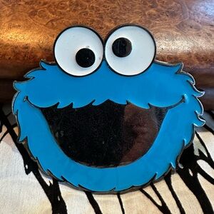 Sesame Street Cookie Monster Metal Belt Buckle, novelty, teacher, nostalgia 2010